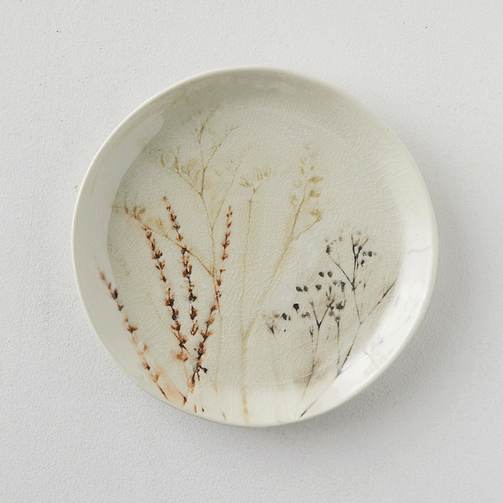 Botanical Pressed Stoneware Serving Platter