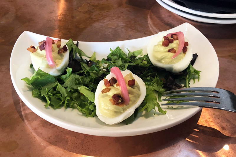 Avocado Deviled Eggs at 2nd Street Tavern in Lewes, Delaware
